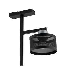 Plafon z abażurem czarno-srebrny Sigma Lighting OFF 1 32142