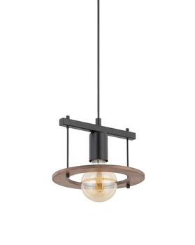 Lampa wisząca boho czarno-brązowa Sigma Lighting COFFEE 1 zwis 32483