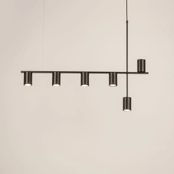 Lampa wisząca z reflektorami czarna Sigma Lighting VENDO 6 33695