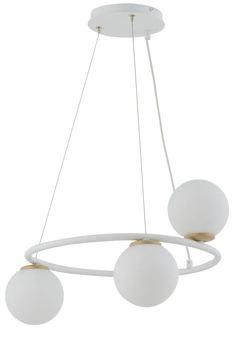 Lampa wisząca kule ring biała Sigma Lighting GAMA KOŁO 3 33384