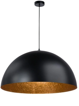 Lampa wisząca duża 90 cm czarno-miedziana Sigma Lighting SFERA 90 30126