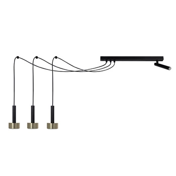 STAMP SPIDER 3 zwis + 1 czarny/złoty szczotkowany 41257	