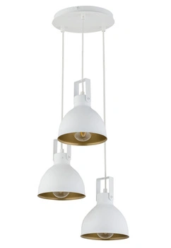 Lampa wisząca loftowa biało-złota Sigma Lighting MARS 3 koło 32261