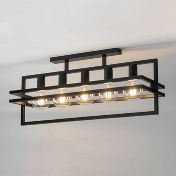 Plafon loftowy metalowy czarny Sigma Lighting - MERCI 5 32409