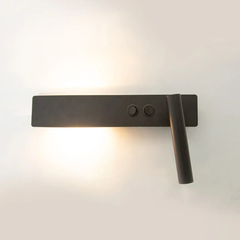 HOTEL MOOD kinkiet z włącznikami D czarny 41368