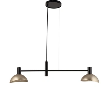 Lampa wisząca metalowa czarno-złota Sigma Lighting ARTIS 2 40566