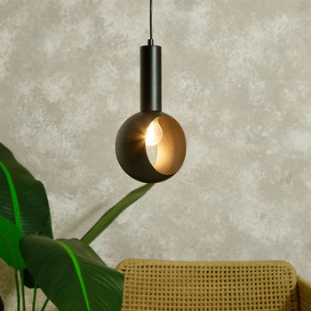 Lampa wisząca VITRUM oczko czarny 41108