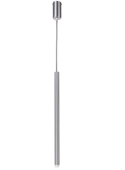 Lampa wisząca tuba rurka srebrna Sigma Lighting SOPEL 1 Prosty 33148