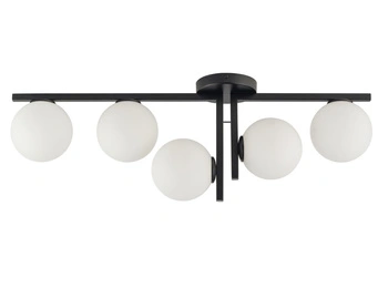 Plafon szklane kule czarny Sigma Lighting ANDY 5 33287