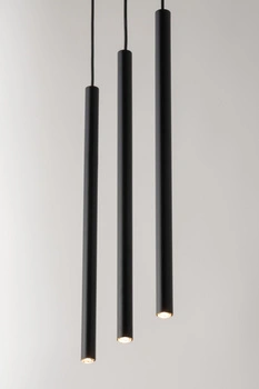 Lampa wisząca rurki sople czarna Sigma Lighting SOPEL 3 PROSTY 33401