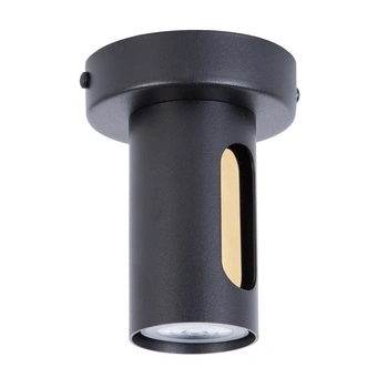 FLOW 1 plafon czarny/złoty 41215