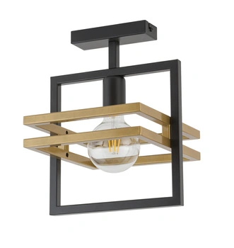 Plafon loftowy metalowy czarno-złoty Sigma Lighting - MERCI 1 32398