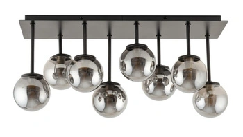 Plafon żyrandol kulki szary Sigma Lighting - TULIA 8 krótki 33496