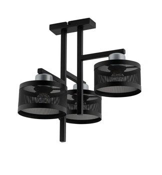 Plafon abażury czarno-srebrny Sigma Lighting OFF 3 32138