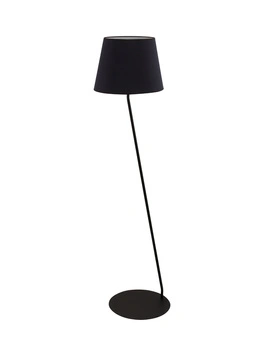 Lampa podłogowa z abażurem czarna Sigma Lighting LIZBONA 50228