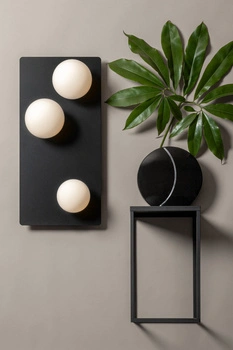 Plafon kule czarny Sigma Lighting ARGON 3 prostokąt 33279