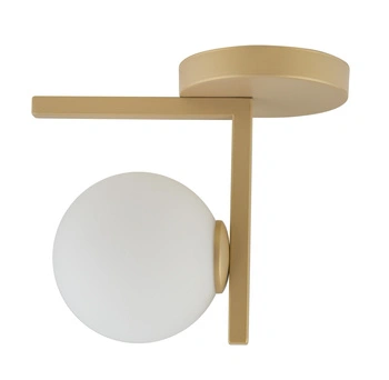 Plafon szklana kula złoty beż Sigma Lighting ANDY 1 33336