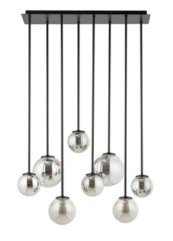 Plafon żyrandol kulki szary Sigma Lighting - TULIA 8 długi 33494