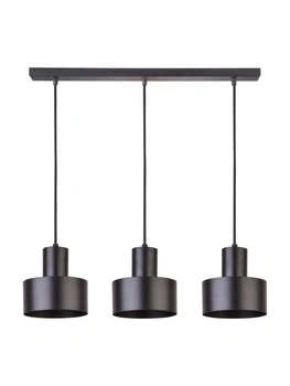 Lampa wisząca metalowa czarna Sigma Lighting RIF 3 PROSTY 30899