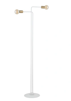 Lampa podłogowa lofotowa biało-złota Sigma Lighting GINO 50315