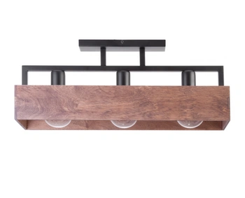 Plafon sklejka loft brąz Sigma Lighting DAKOTA 3 31740