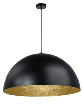 Lampa wisząca kopuła czarno-złota Sigma Lighting SFERA 35 30143