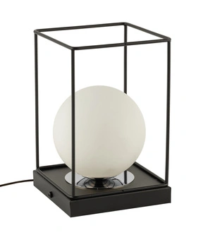 Lampka AROMA klatka czarno - srebrna SIGMA LIGHTING 50373