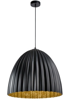 Lampa wisząca duży klosz czarno-złota Sigma Lighting TELMA 50 32020