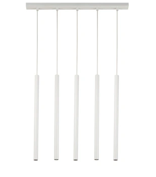 Lampa wisząca rurki sople biała Sigma Lighting SOPEL 5 PROSTY 33616