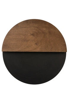 Kinkiet LUNA M czarny/brąz 40864