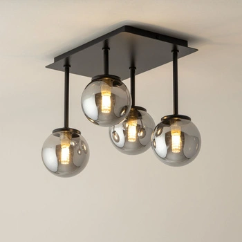 Plafon żyrandol kulki szary Sigma Lighting - TULIA 4 krótki 33504