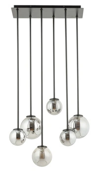 Plafon żyrandol kulki szary Sigma Lighting - TULIA 6 długi 33498
