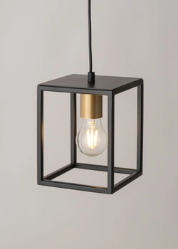 Lampa wisząca loft metalowa czarno-złota Sigma Lighting VIGO 1 32353