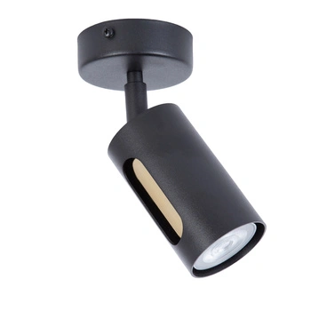 FLOW 1 kinkiet czarny/złoty 41216