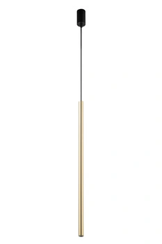 Lampa wisząca rurka SOPEL LUX 1 długi czarno-złoty 40747