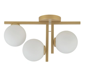 Plafon szklane kule złoty beż Sigma Lighting ANDY 3 33338