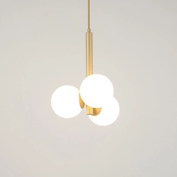 Lampa wisząca kule Sigma Lighting - PERLA 3 złoty beż 33605