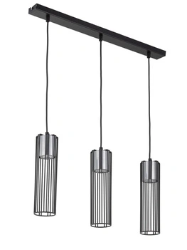 Lampa wisząca druciana tuba srebrna Sigma Lighting - FOBIA 3 zwis prosty 33454