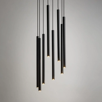 Lampa wisząca sople czarna Sigma Lighting SOPEL 8 koło 33628