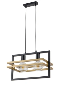 Lampa wisząca loftowa metalowa czarno-złota Sigma Lighting - MERCI 2 32389