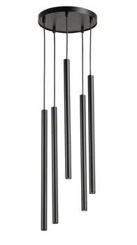 Lampa wisząca sople czarna Sigma Lighting SOPEL 5 koło 33625