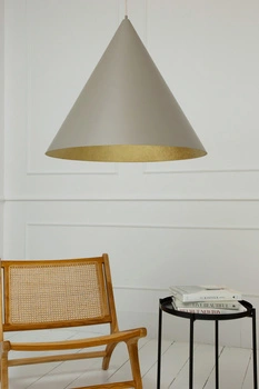 Lampa wisząca Vesuvio taupe/złoty L 3xE27 41060